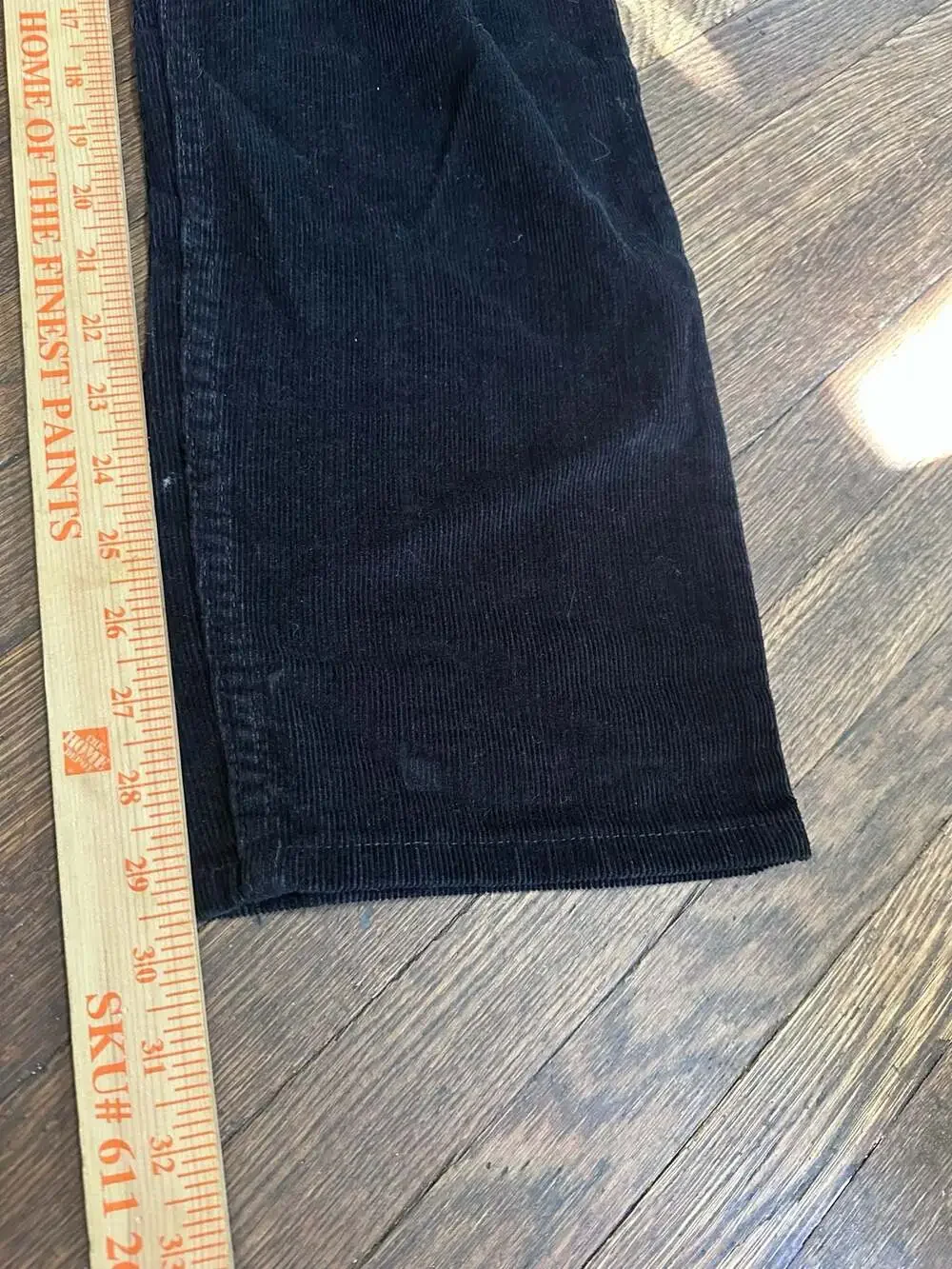 Levi's 505 Regular Fit Corduroy Pants Black Size 32x30